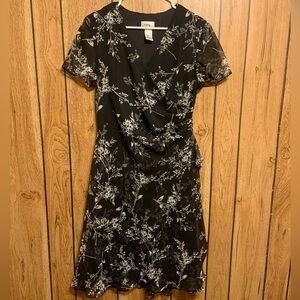 J.B.S. Black Floral Women's Dress